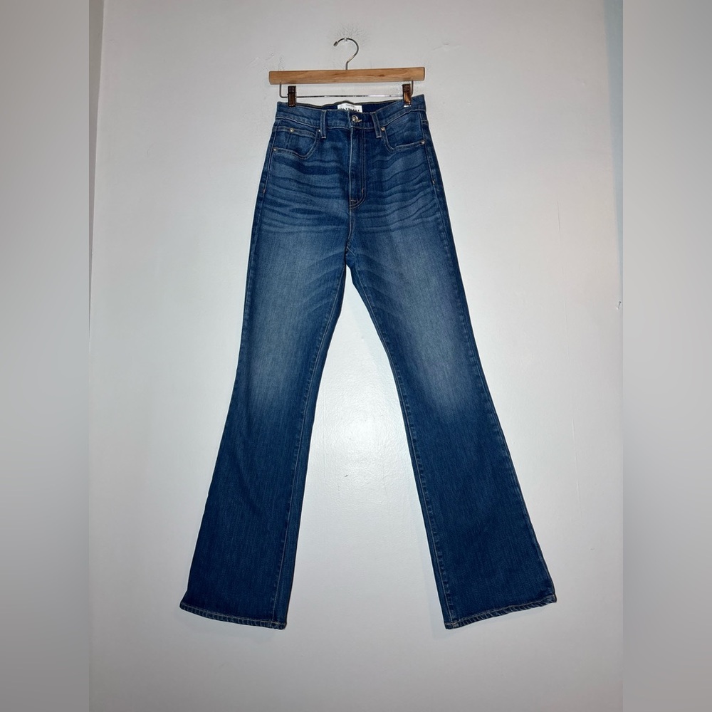 SLVRLAKE Charlotte High Rise Atlantic City Bootcut Flare Blue Jeans size 28 - Picture 3 of 8